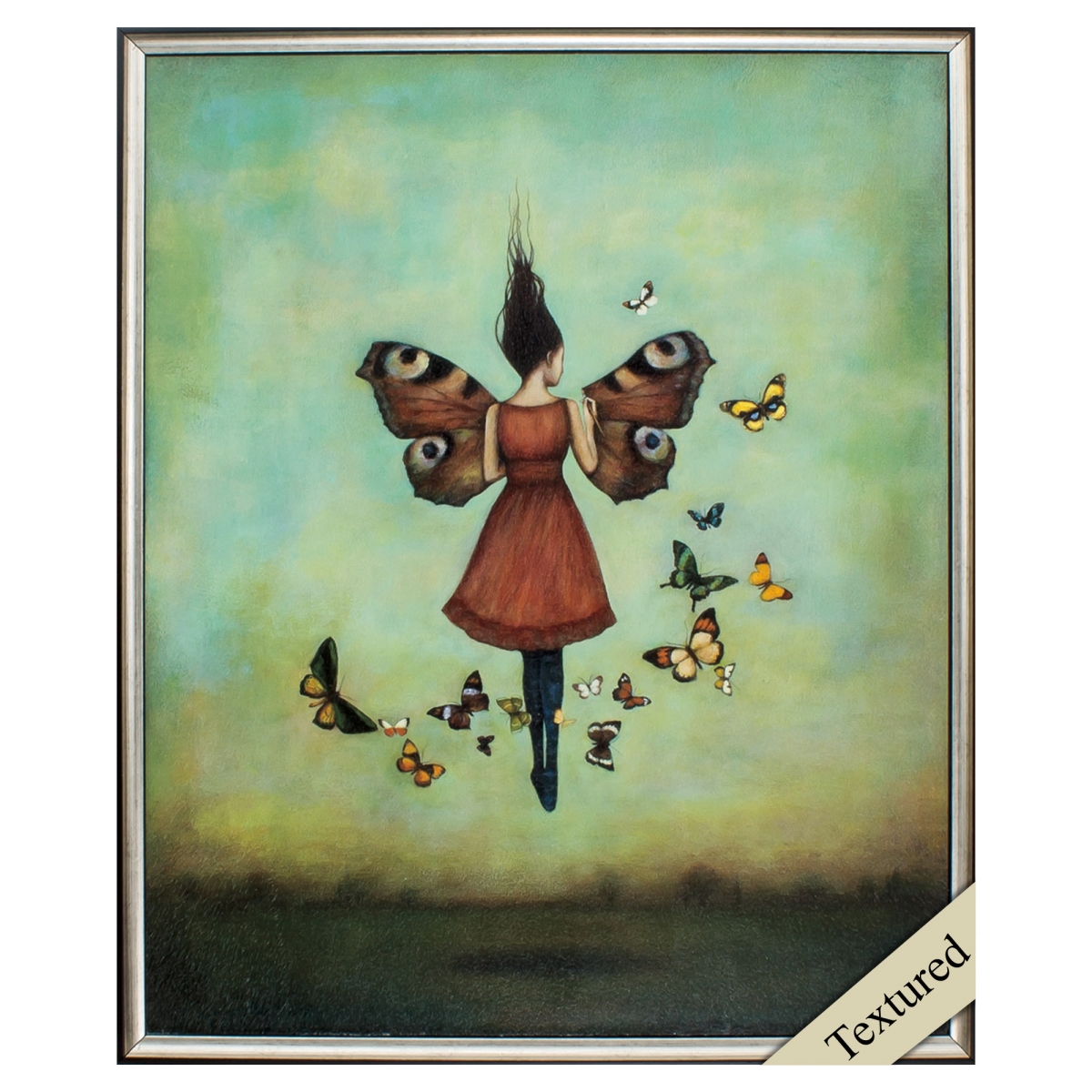 365475 26 x 31 in. Silver Frame Imago Sky Wall Decor