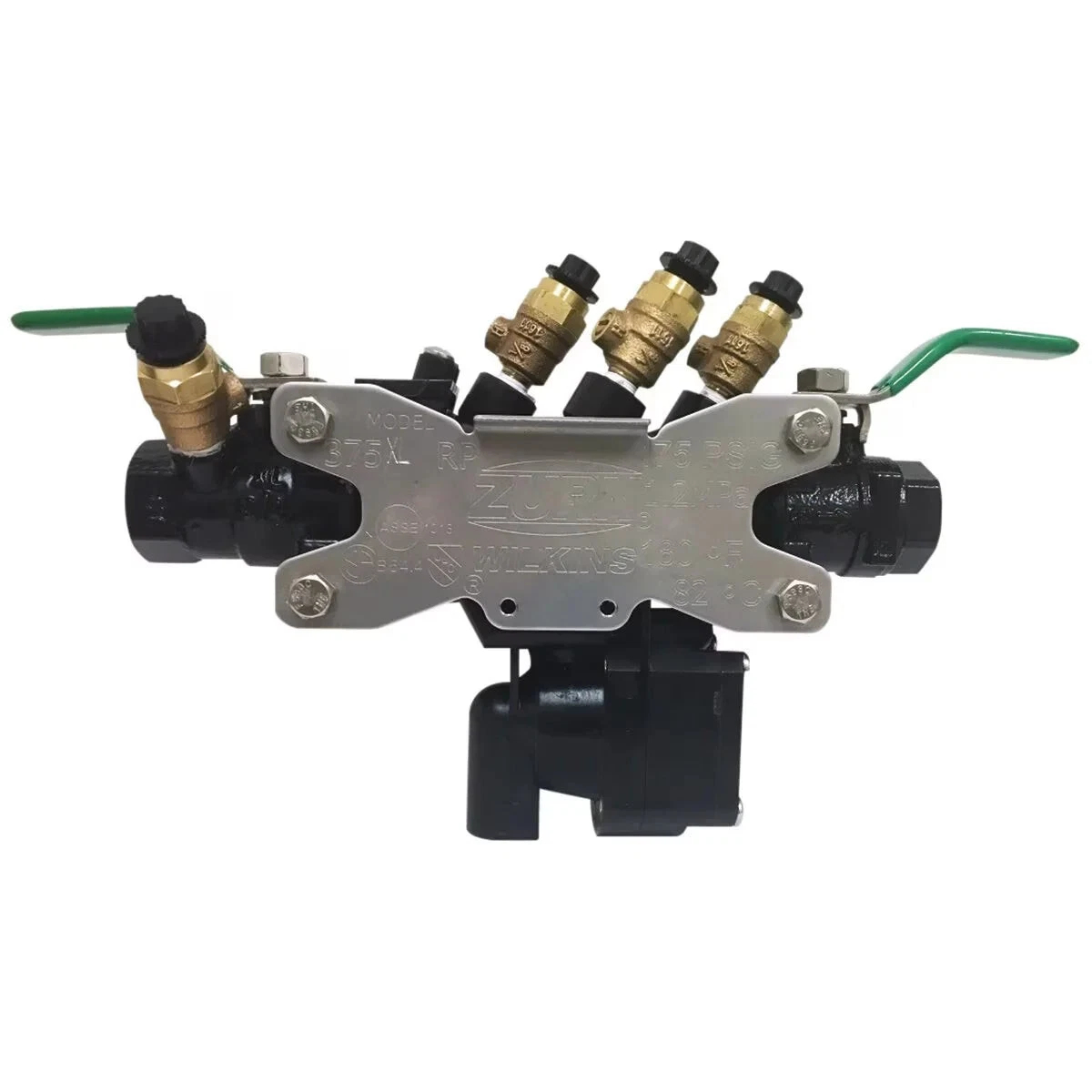 2-375XLB 2 in. Reduced Pressure   Epoxy Backflow Ball Valve - Black Coat