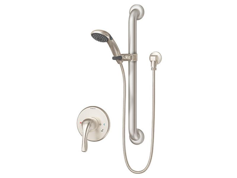 9603-PLR-STN 2.5 GPM Origins Shower Trim Package with Single Function Shower Head & Rough in Valve
