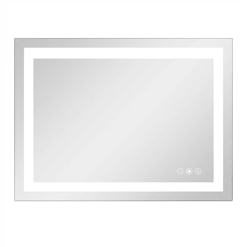 723838 Lighted Frameless Anti Fog Bathroom Vanity Mirror, 24 in.