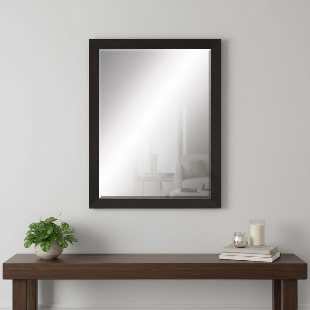 632750 45 in. Dark Brown Framed Accent Mirror