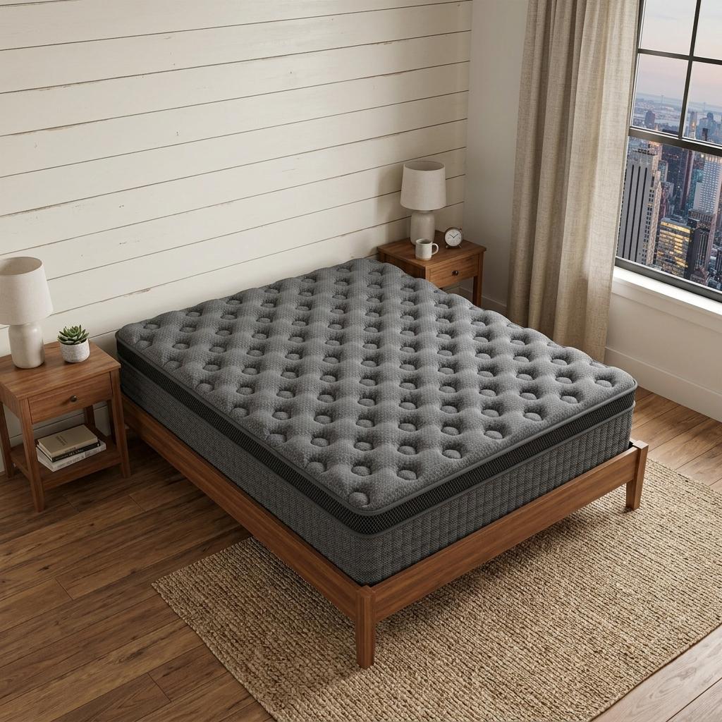 746671 14 in. Queen Size Lumbar Support Memory Foam Hybrid Mattress