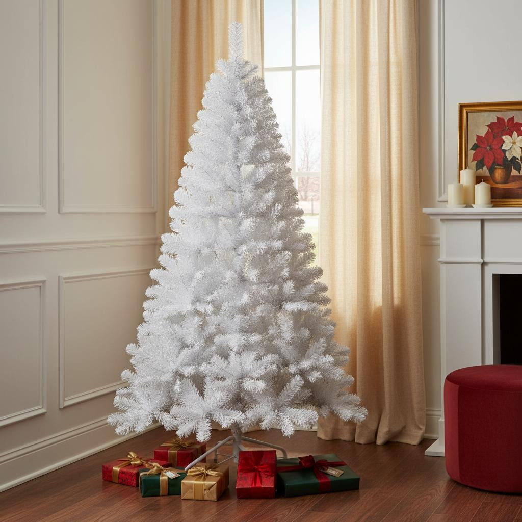 713023 White Full Pine Christmas Tree - 8 ft.