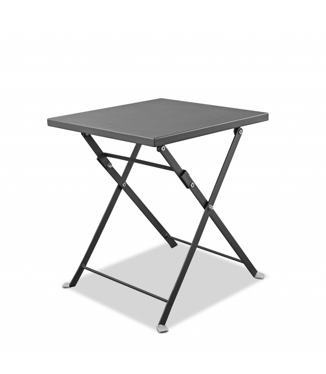 Powder Aluminum Side Table, 16 x 16 x 18 in.