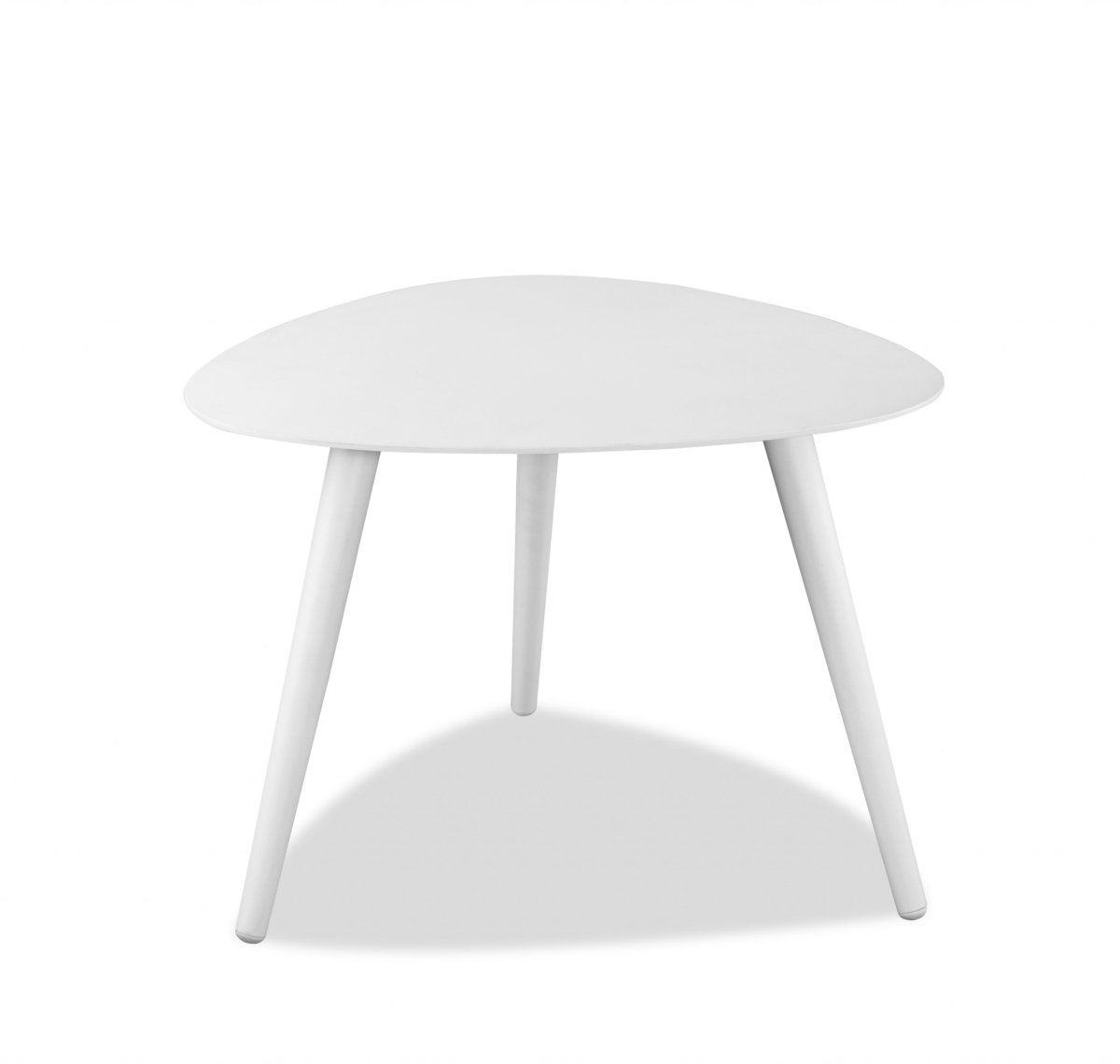 Powder Aluminum Side Table, 27 x 24 x 16 in.