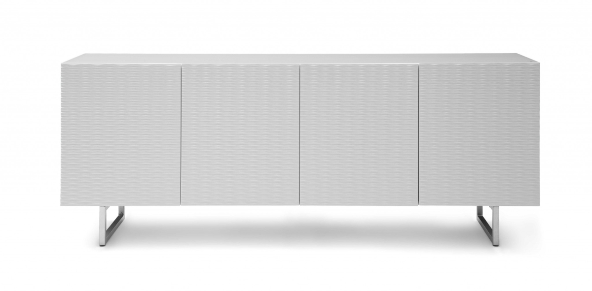 Picture of HomeRoots 370753 White Metal Buffet&#44; 79 x 18 x 32 in.