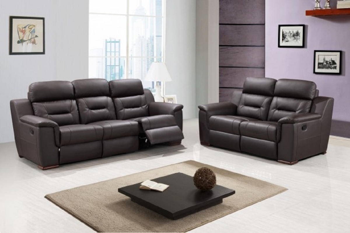 Brown Sofa Loveseat - 157 x 82 x 82 in.