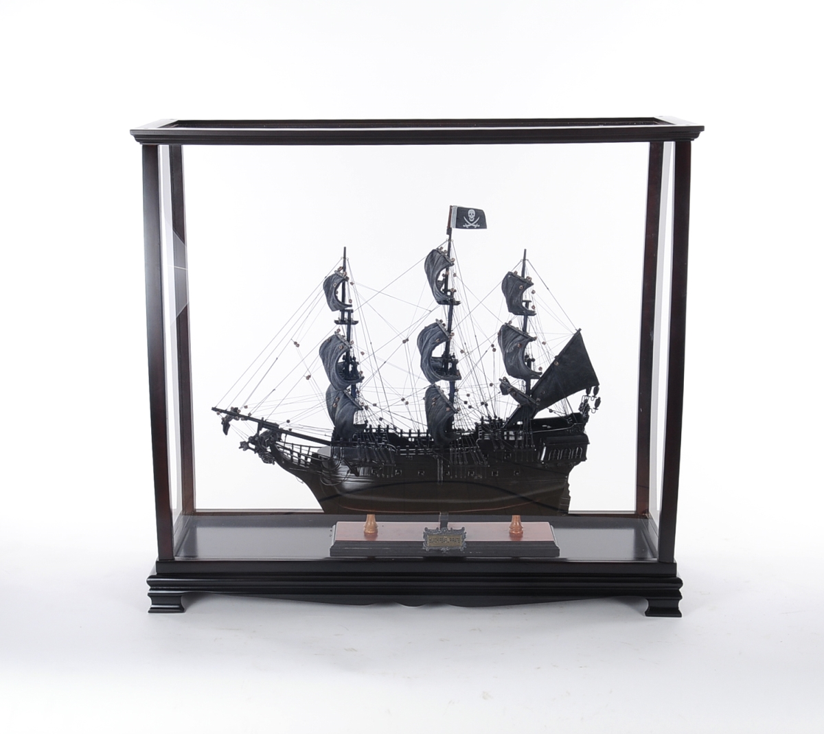 Wooden Medium Display Case for Tall Ship - 13 x 34 x 31.5 in.
