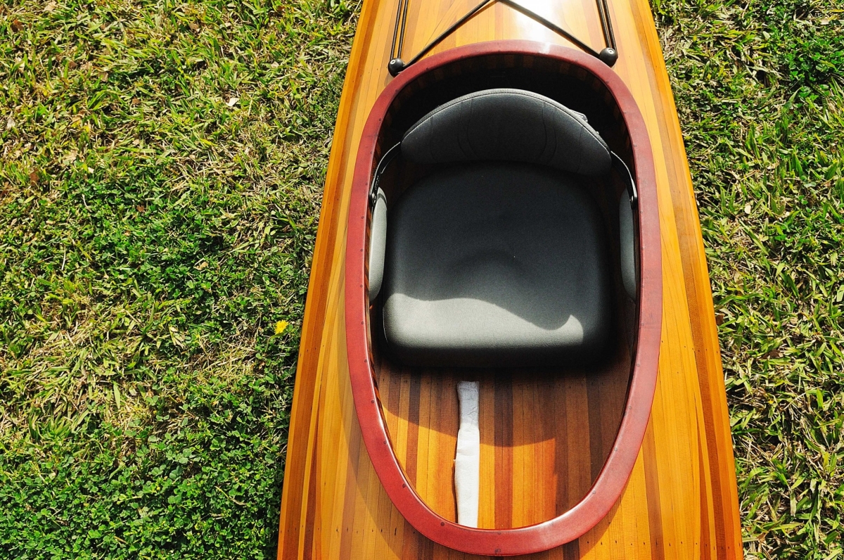 Wooden Kayak - 1 Person - 23 x 206 x 13 in -  PalaceDesigns, PA3092360