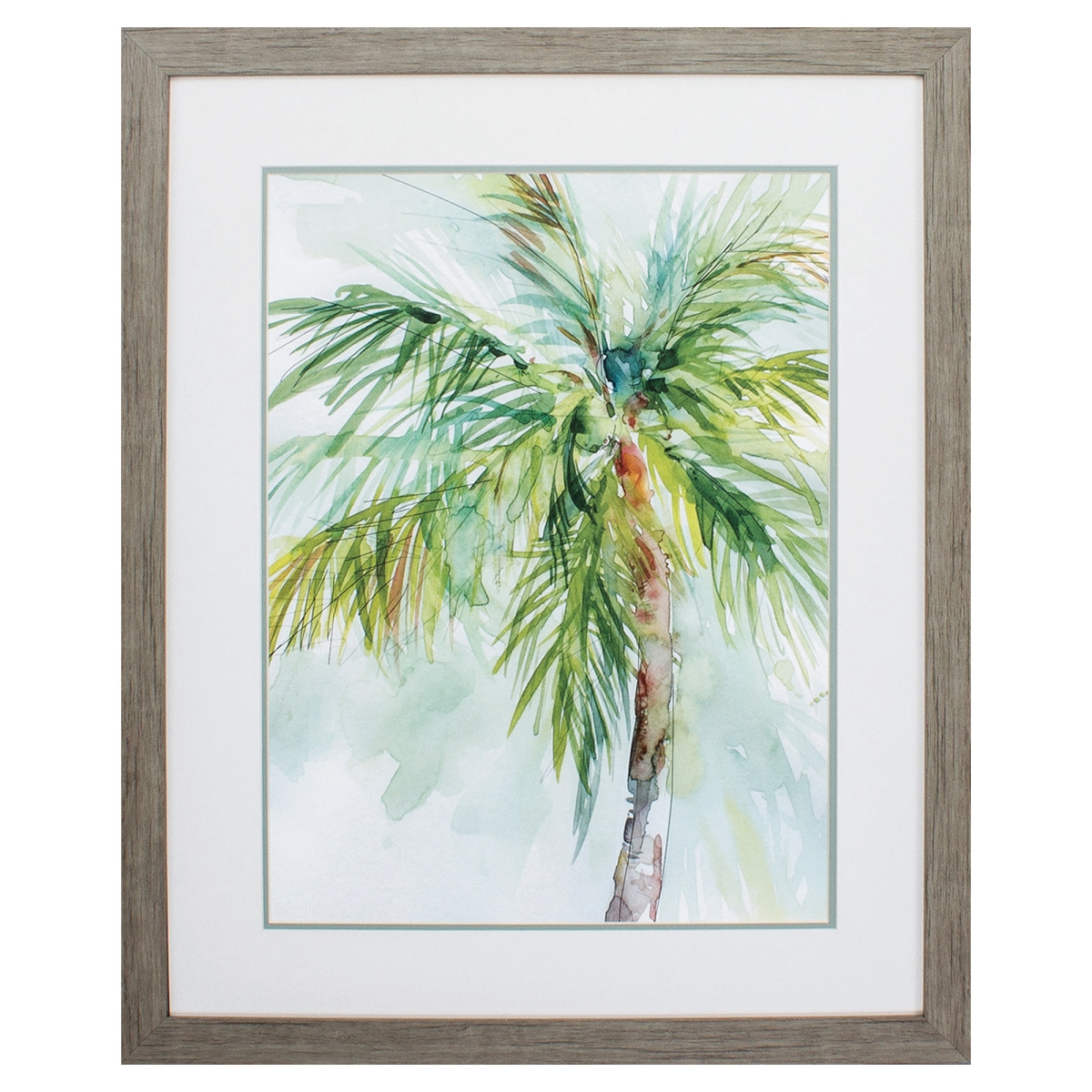 366014 Woodtoned Palm Breezes II Frame - 27 x 33 in.