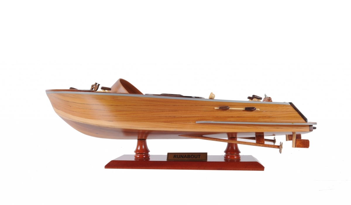 364264 Wooden Runabout SM Canoe - 5 x 16 x 5 in.