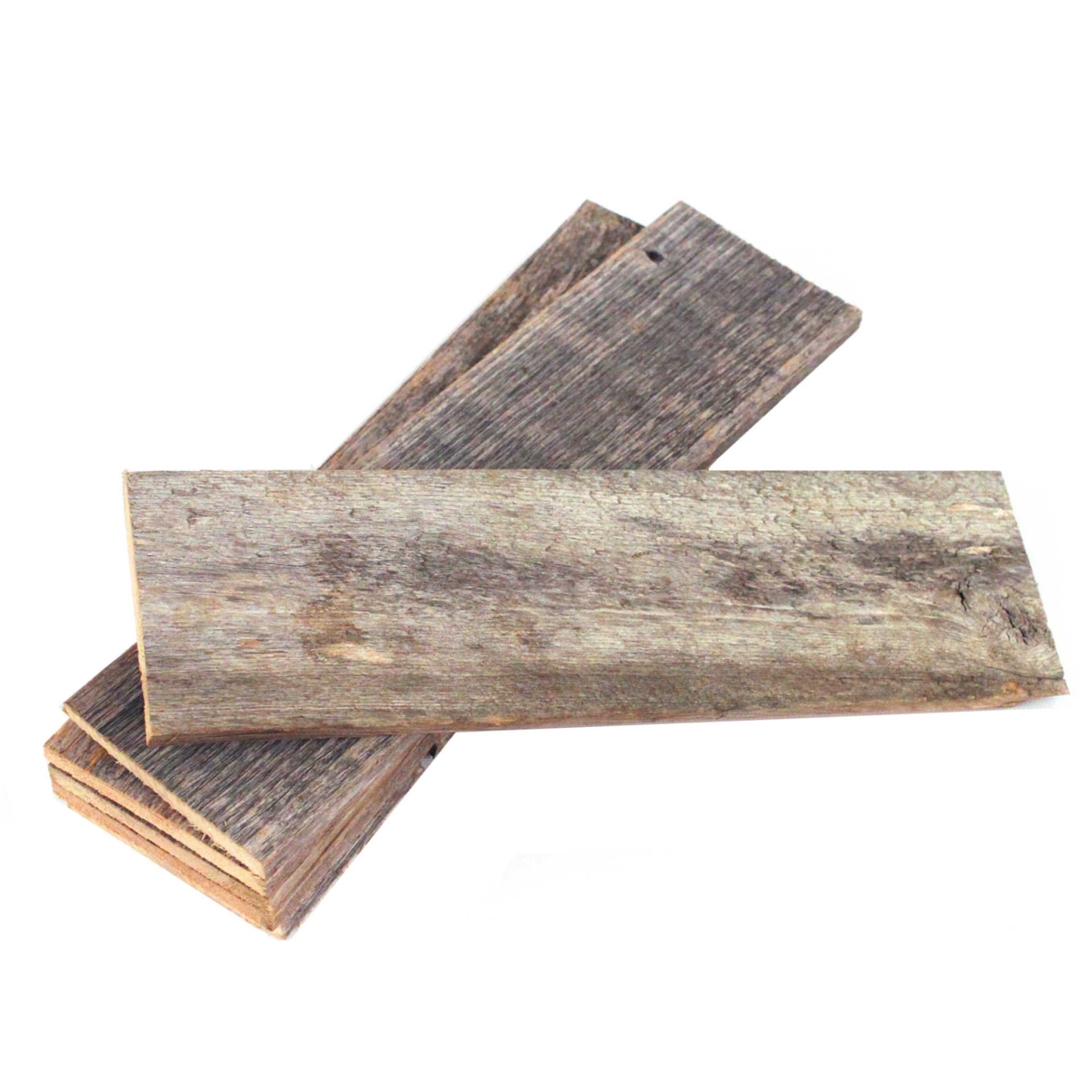 Picture of HomeRoots 380379 Rustic Natural Weathered Grey Wood Planks - Pack of 6