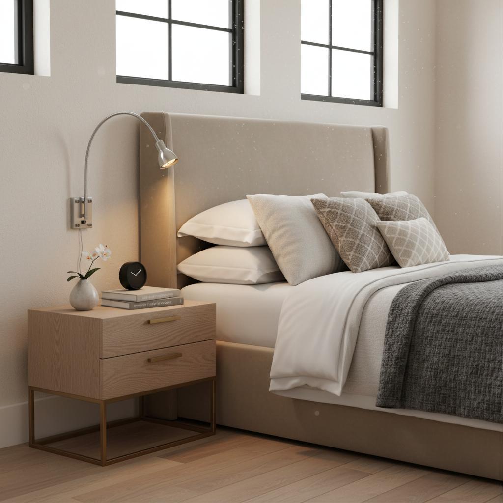 745579 30 in. Silver Metal Spotlight Wall Sconce