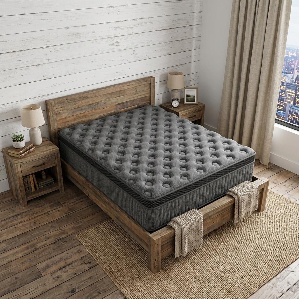 746672 14 in. King Size Lumbar Support Memory Foam Hybrid Mattress