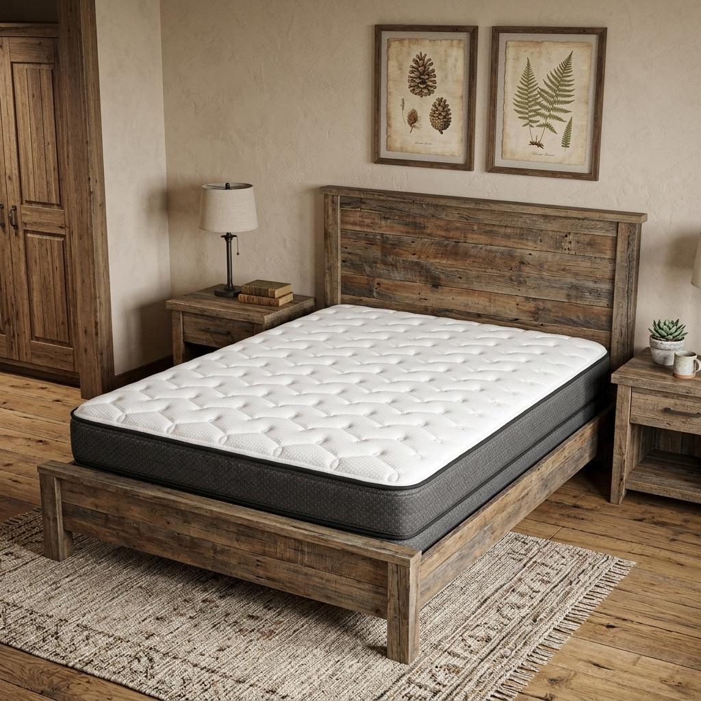 746793 7 in. Full Size Double Foam Plush Foam Mattress