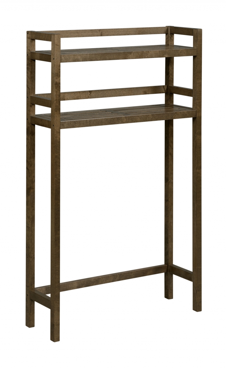 Picture of HomeRoots 380013 48 in. Bathroom Extra Storage with 2 Shelves in Antique Chestnut