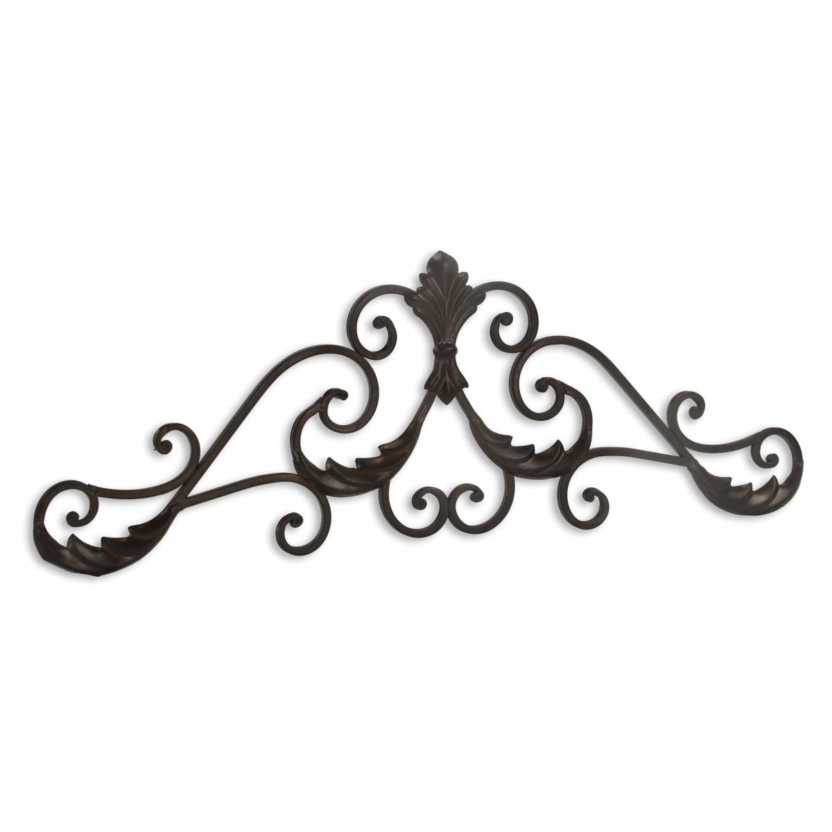 379860 Brown Curved Rustic Door Topper Wall Decor