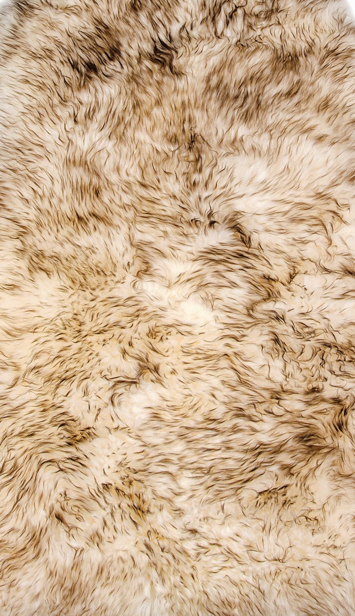 Picture of HomeRoots 376924 Dark Linen New Zealand Natural Shearling Shearling Sheepskin Rug