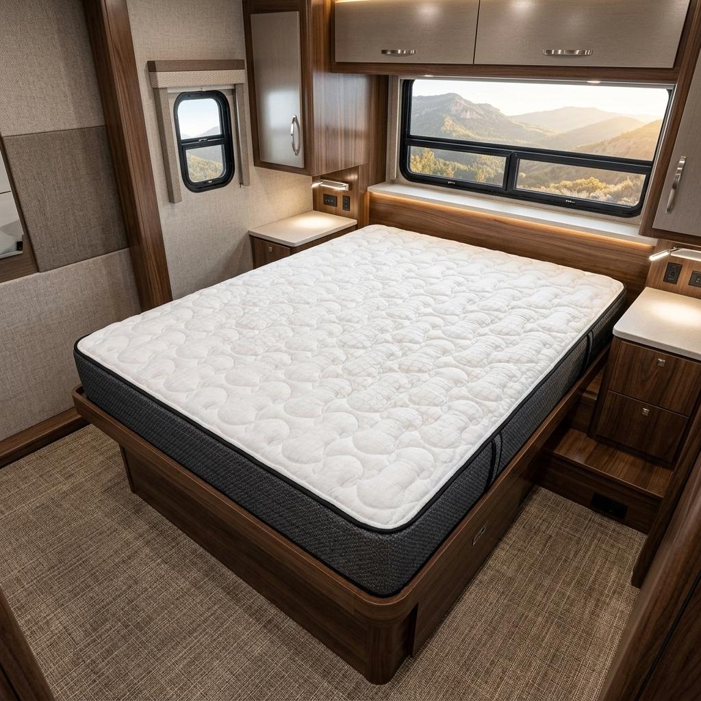 746939 10 in. Short Queen Size Foam Firm Hybrid Mattress - 60 x 74 in.