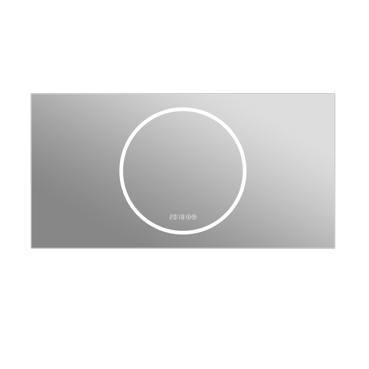 723222 Lighted Frameless Anti-Fog Bathroom Vanity Mirror, 24 in.