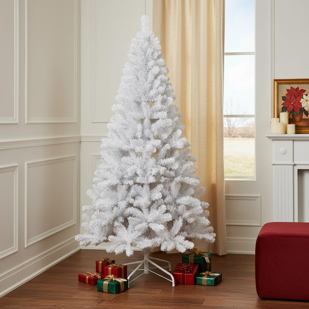 713020 White Full Pine Christmas Tree - 6 ft.