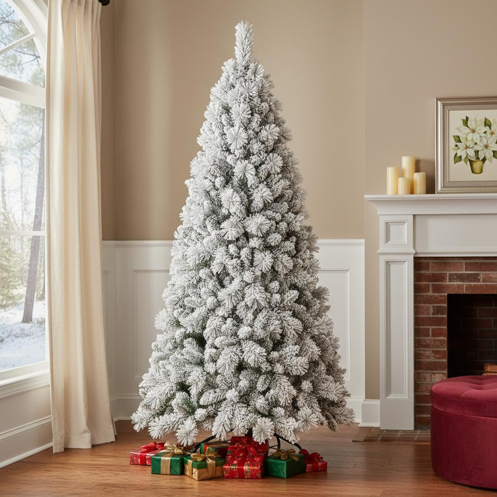 713059 White Full Pine Christmas Tree - 7.5 ft.