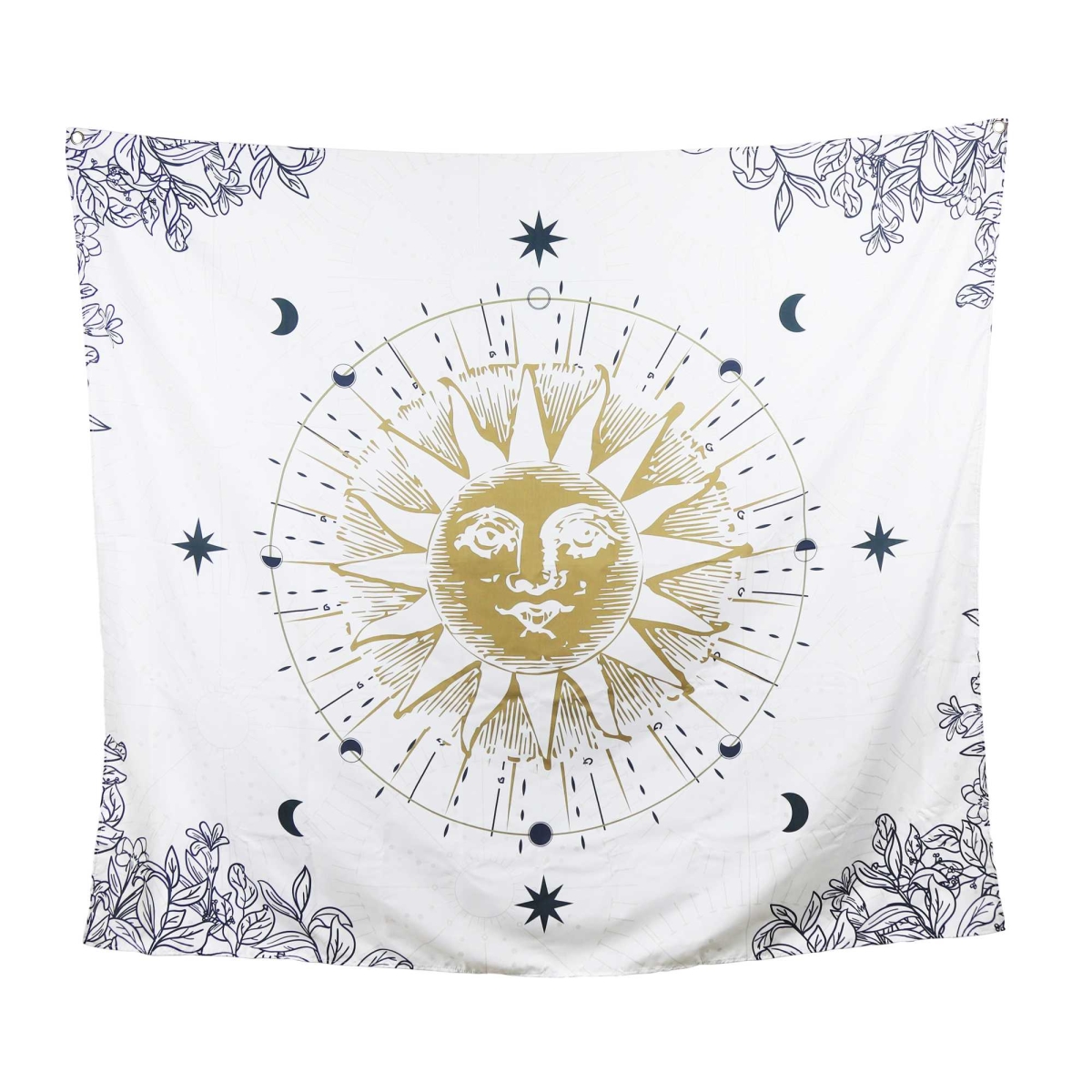 Picture of HomeRoots 376632 Sun Moon & Stars Celestial Tapesty Wall Hanging