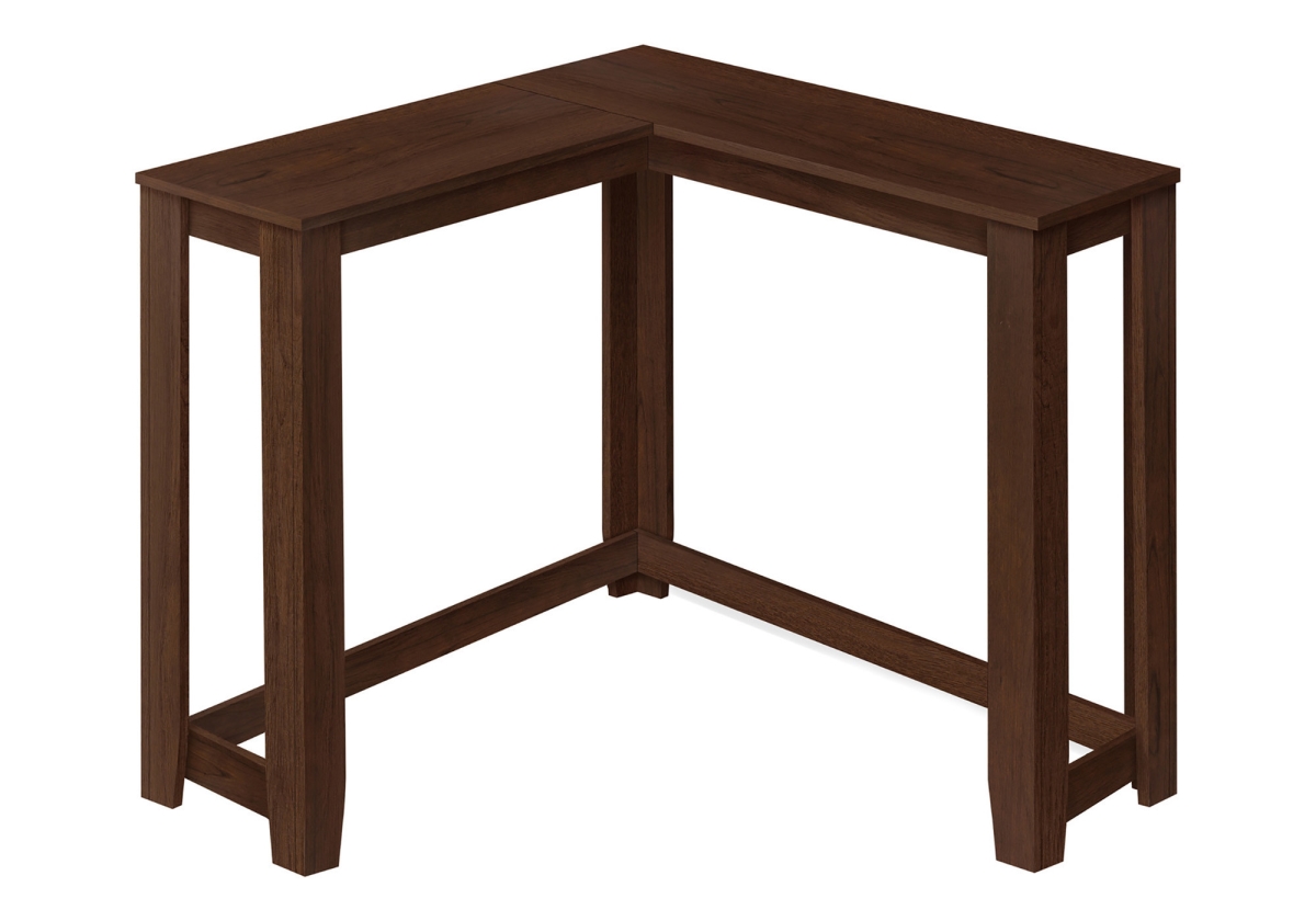 489754 36 in. Brown Wood Corner Frame Console Table