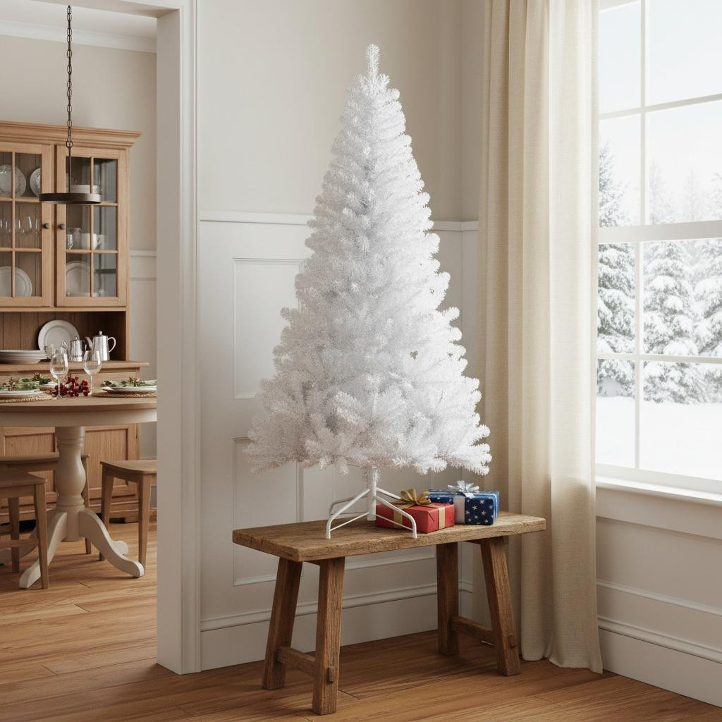 713018 White Full Pine Christmas Tree - 4 ft.