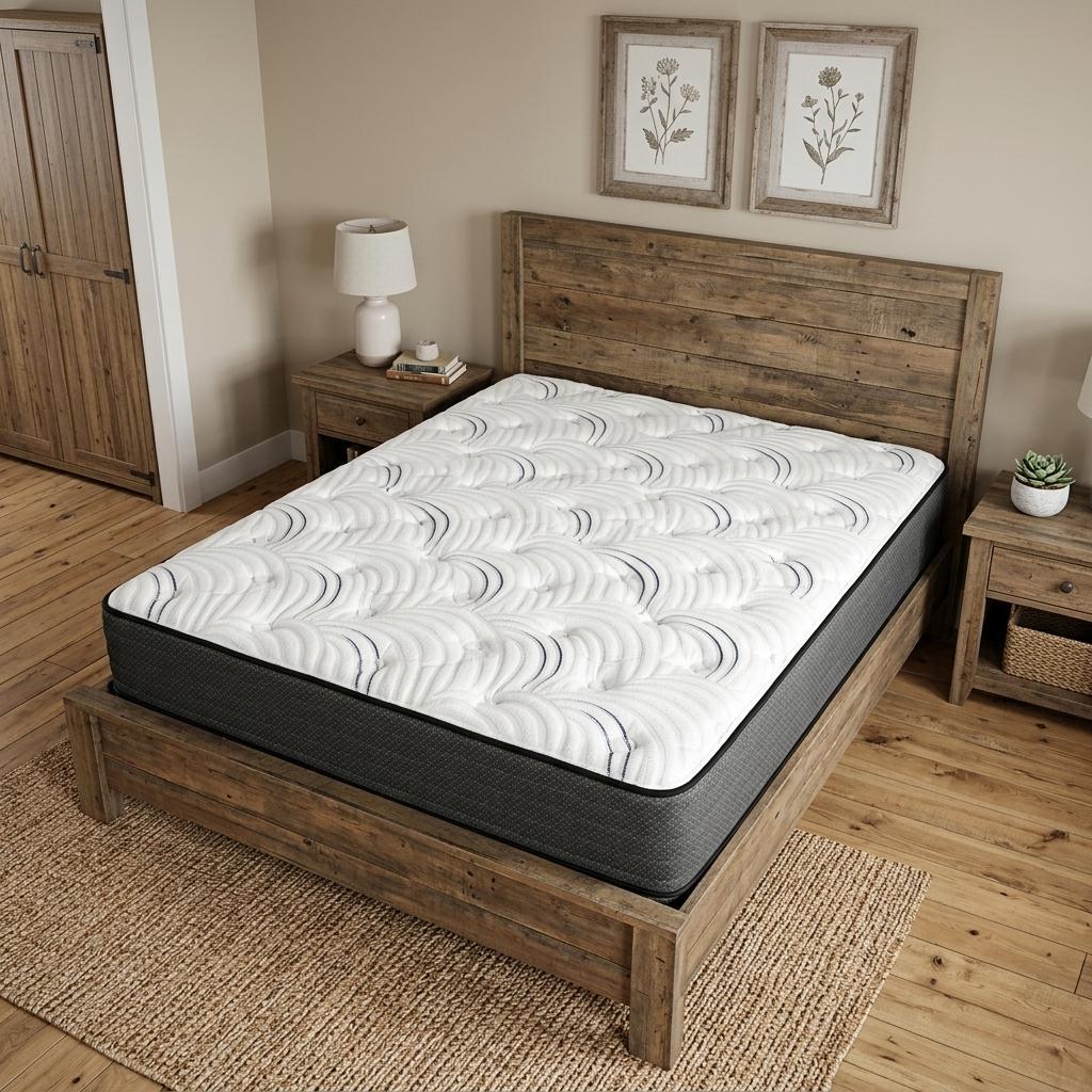 746861 11 in. Split California King Size Foam Medium Hybrid Mattress