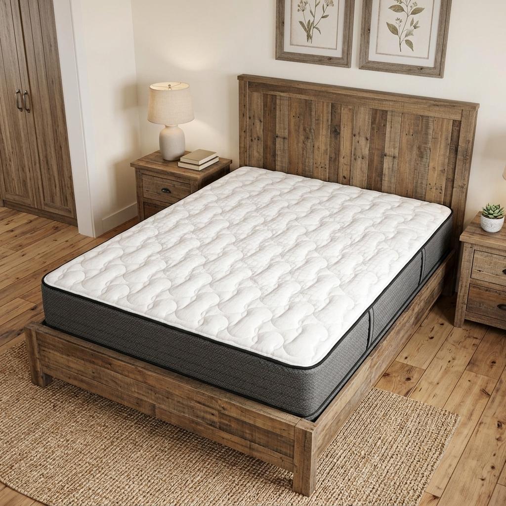 746943 10 in. California King Size Foam Firm Hybrid Mattress
