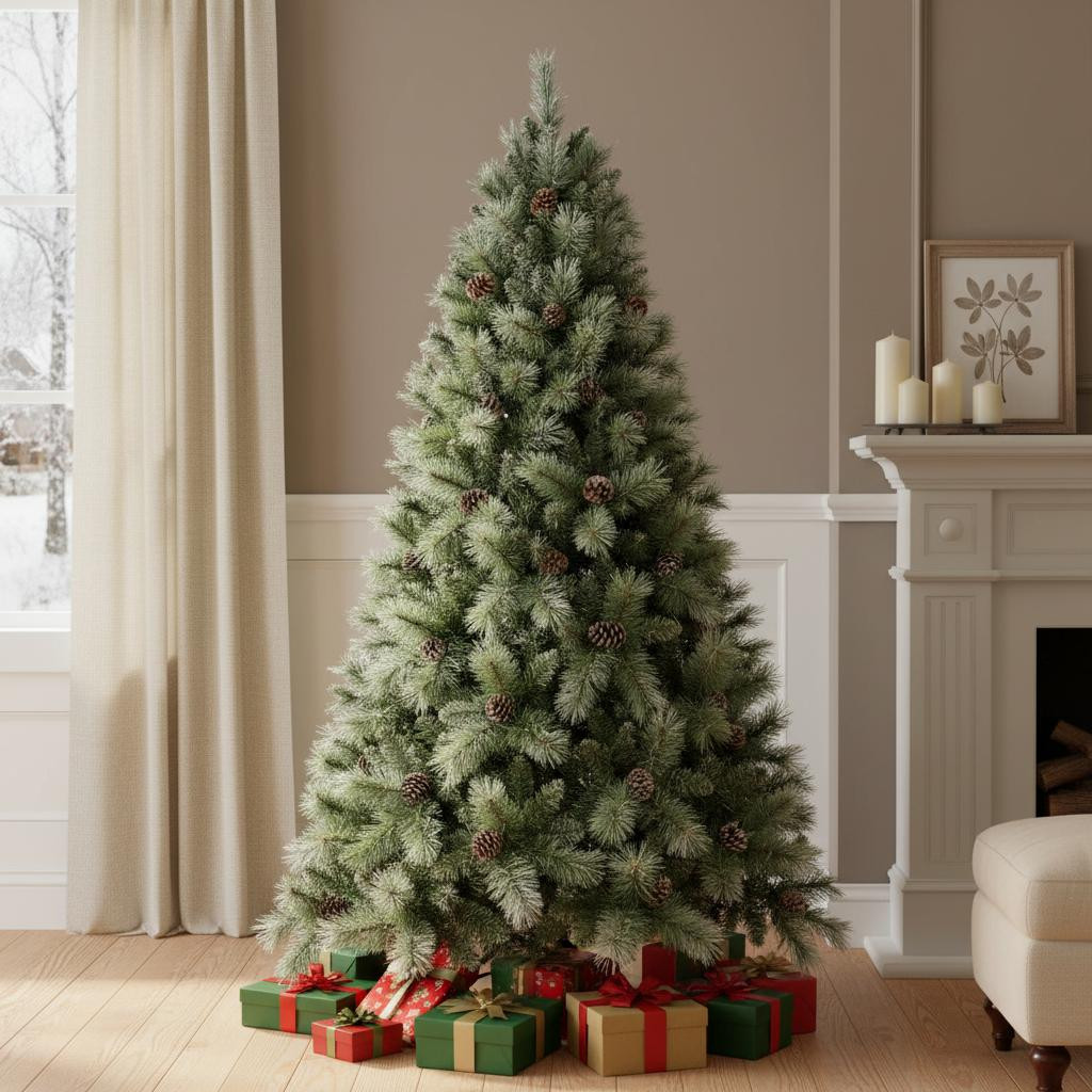 713046 8 ft. Full Pine Christmas Tree