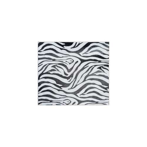 Home Roots 375919 Iron Faux Zebra Skin Wall Tile - Small -  MEWE
