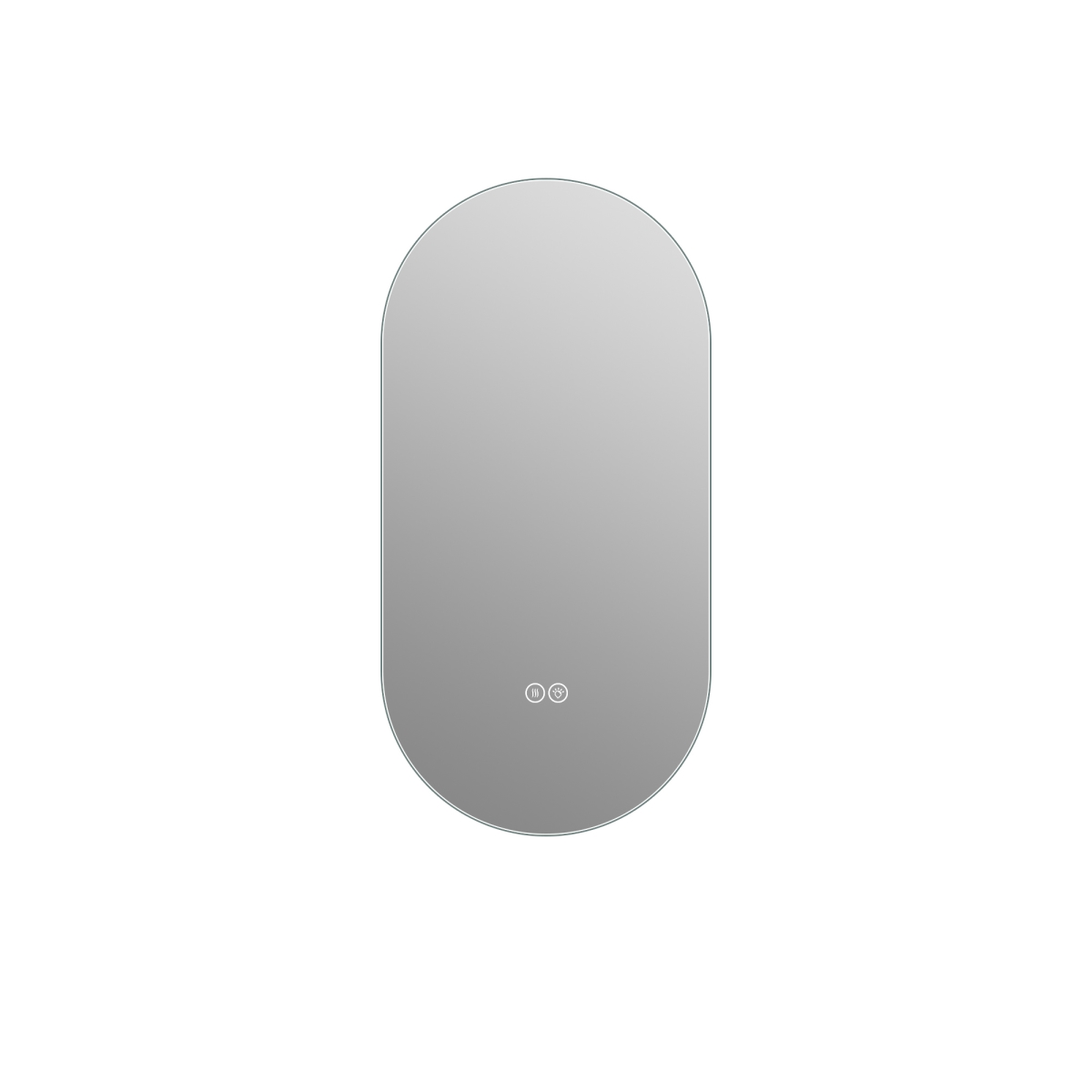 723224 Oval Lighted Frameless Anti Fog Bathroom Vanity Mirror - 48 in.