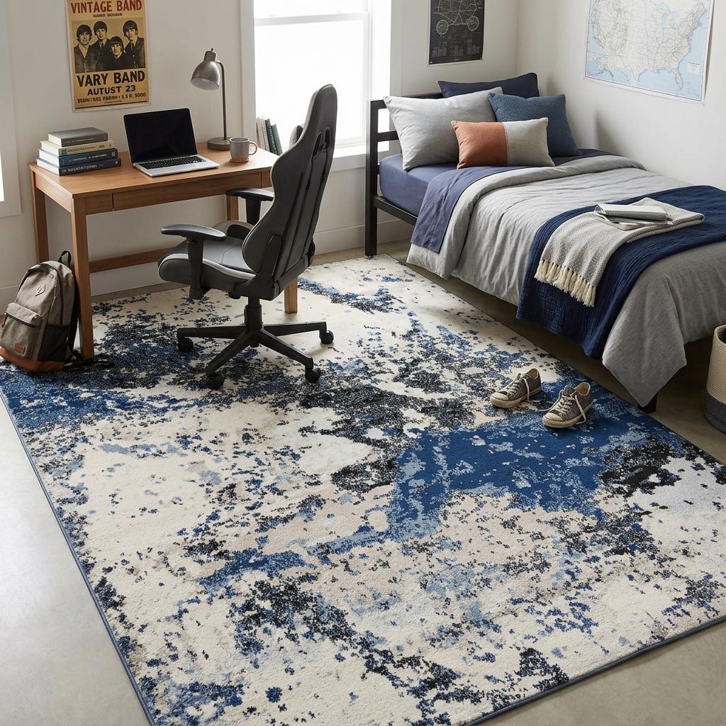 747889 8 x 10 ft. Multi color Abstract Rectangle Area Rug