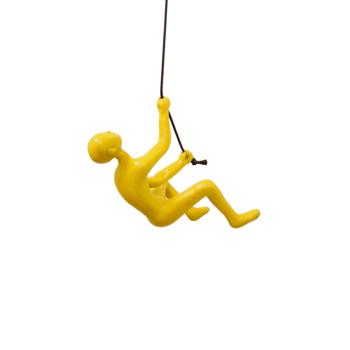 6 x 3 x 3 in. Resin Yellow Climbing Man