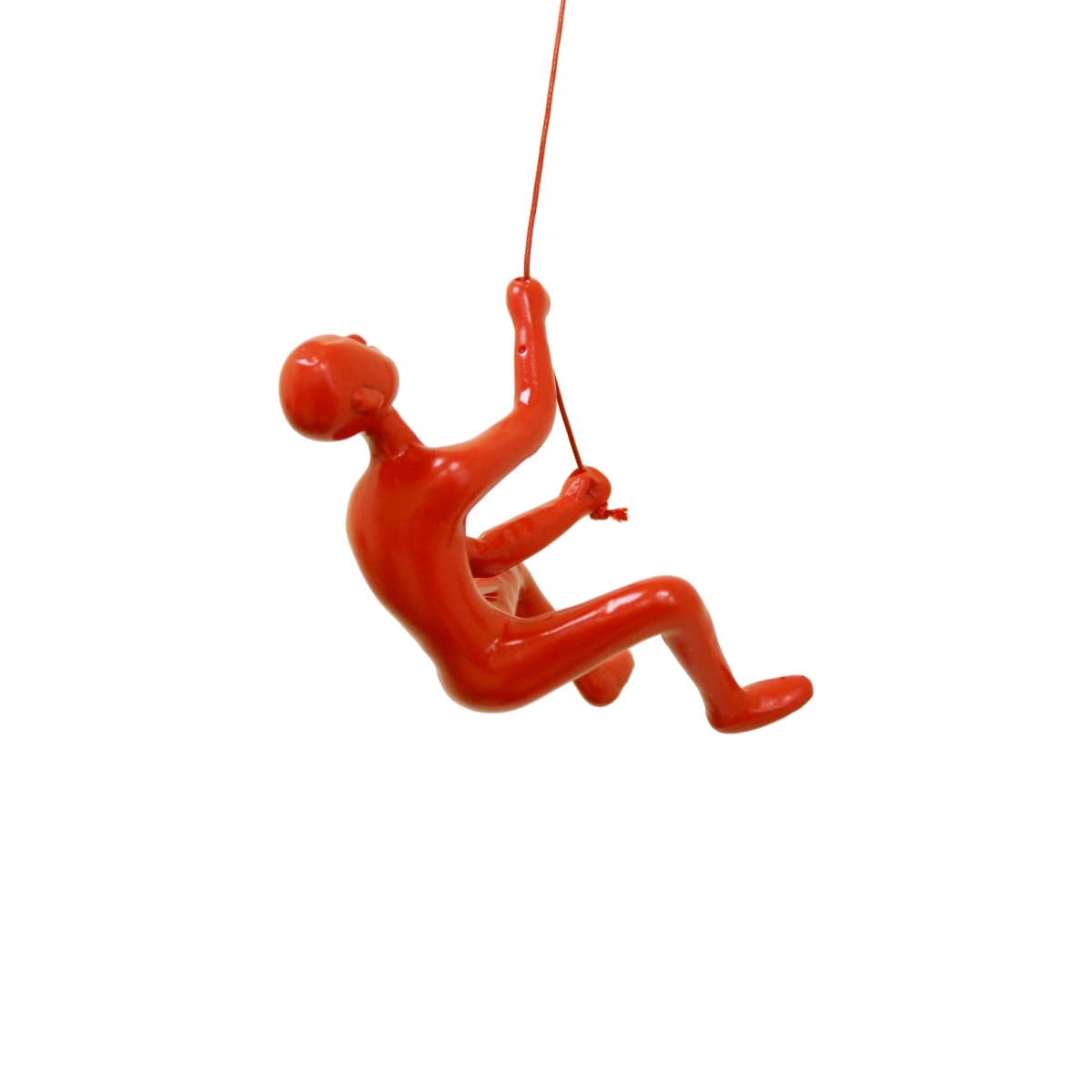 6 x 3 x 3 in. Resin Red Climbing Man