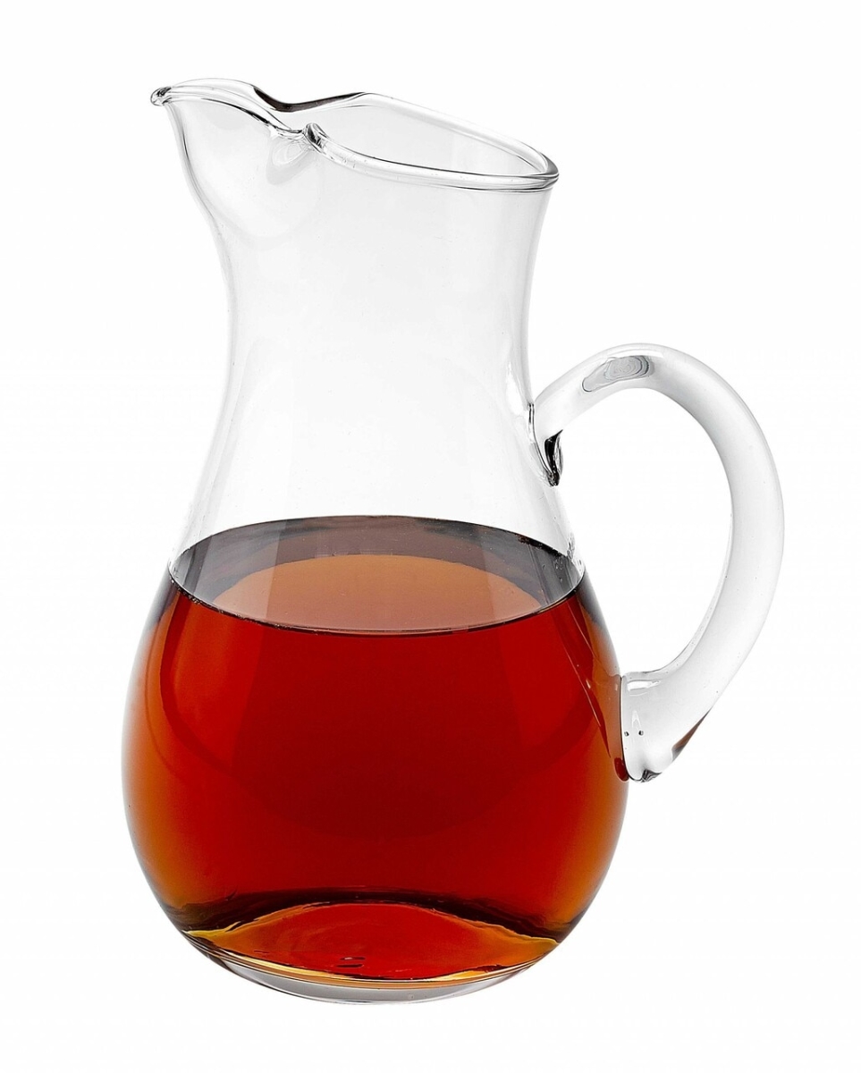 Picture of HomeRoots 376167 Mouth Blown Ice Tea Martini or Water Glass Pitcher&#44; 36 oz