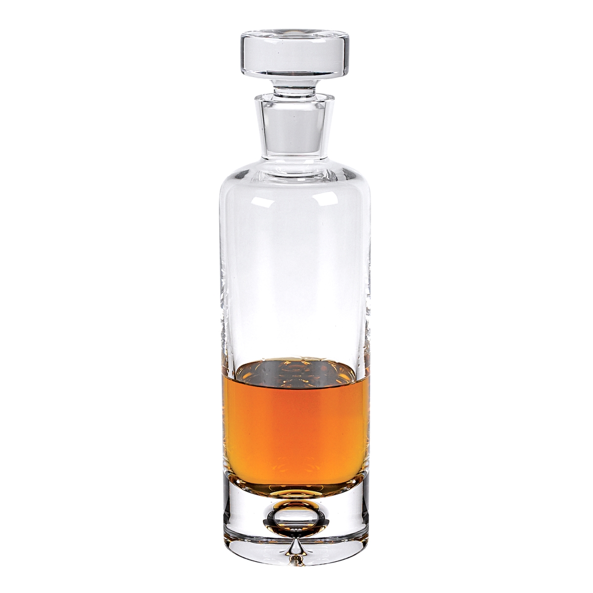 Picture of HomeRoots 376141 28 oz 28 oz Mouth Blown European Crystal Round Decanter