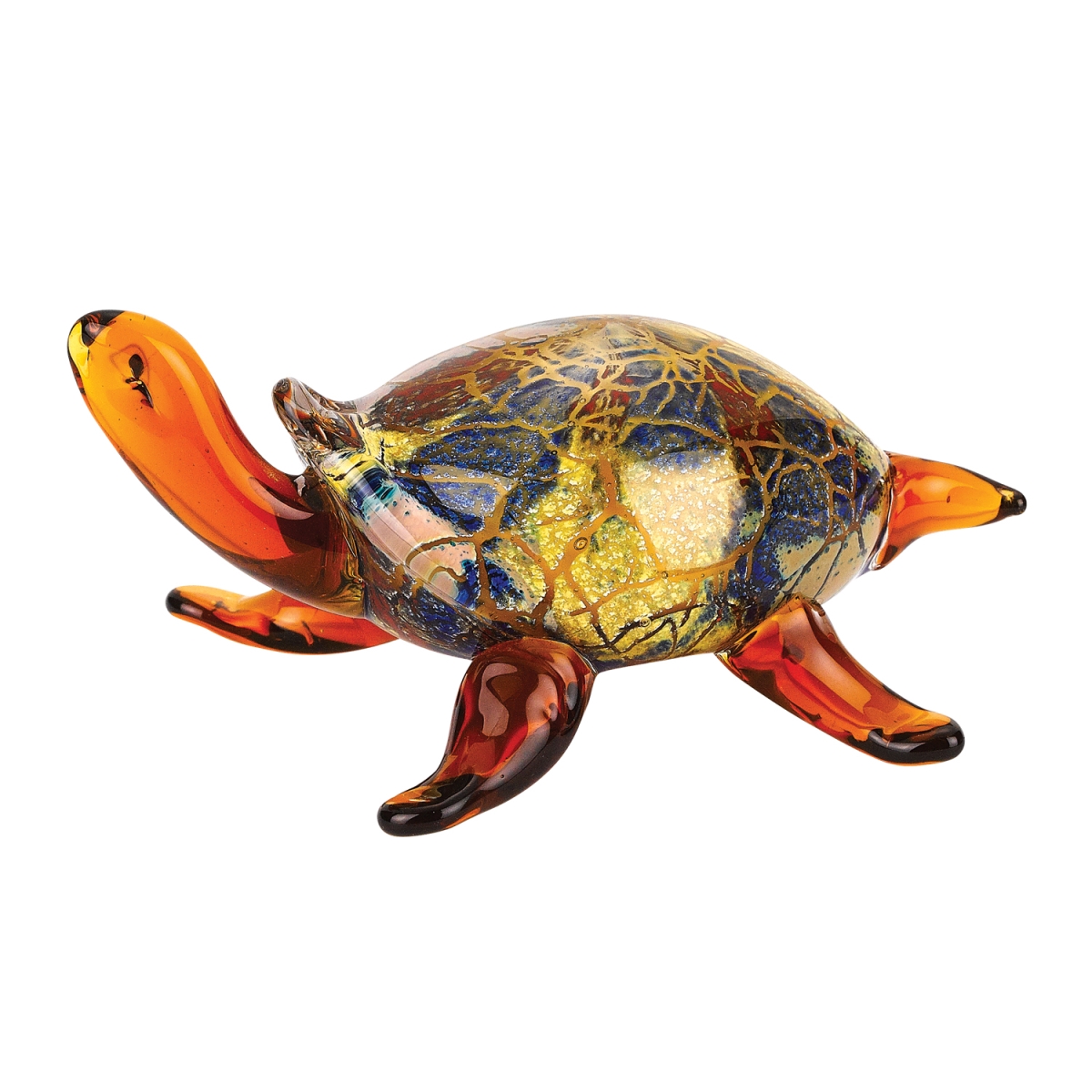 4 in. Mouth Blown Turtle Art Glass
