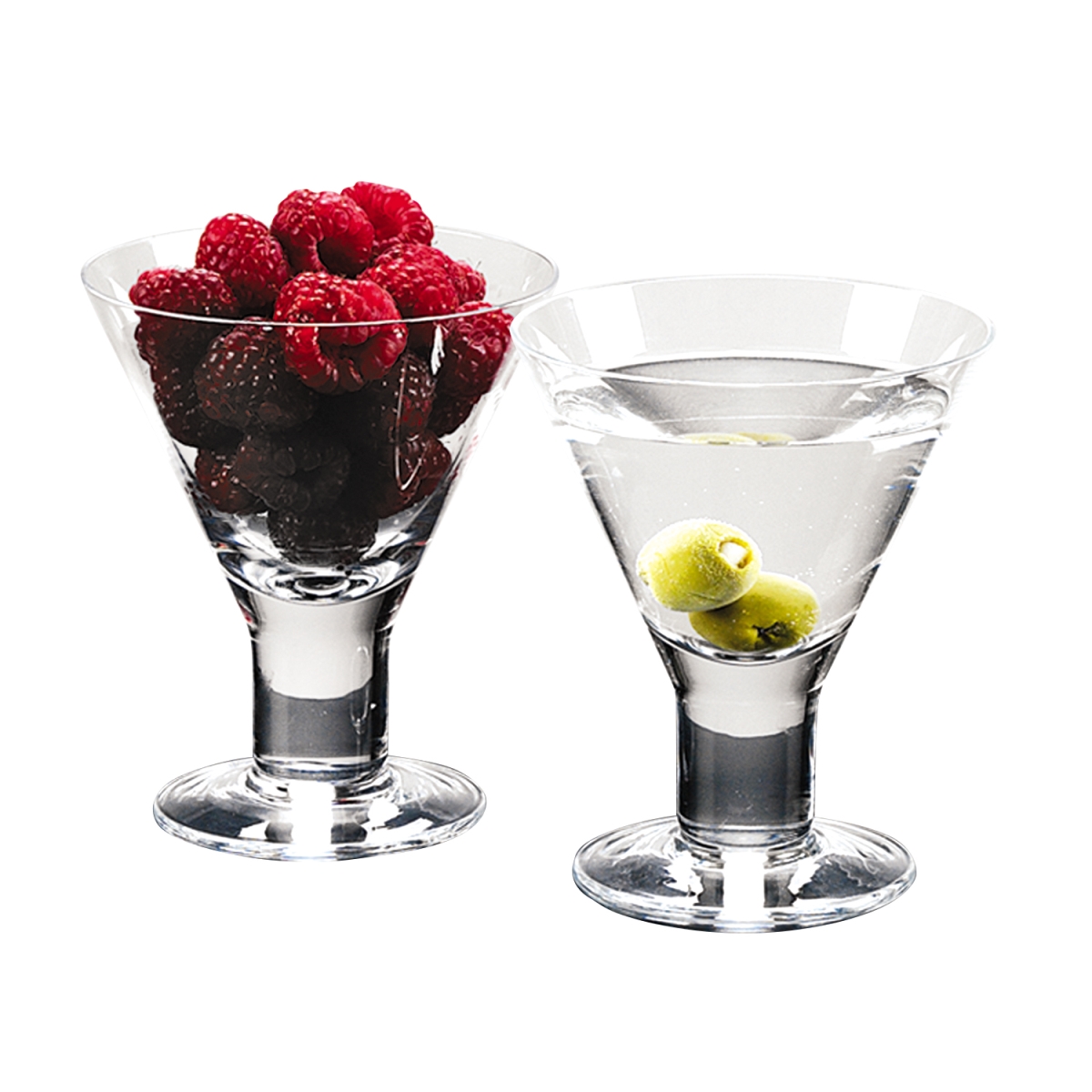 Picture of HomeRoots 375718 6 oz 6 oz Mouth Blown Crystal Martini or Dessert Servers, Set of 4
