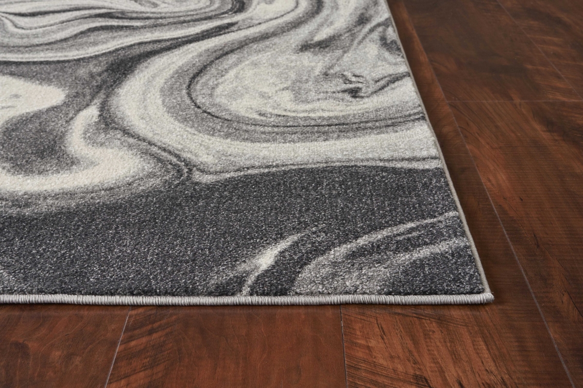 39 x 59 in. Grey Polypropylene Rug