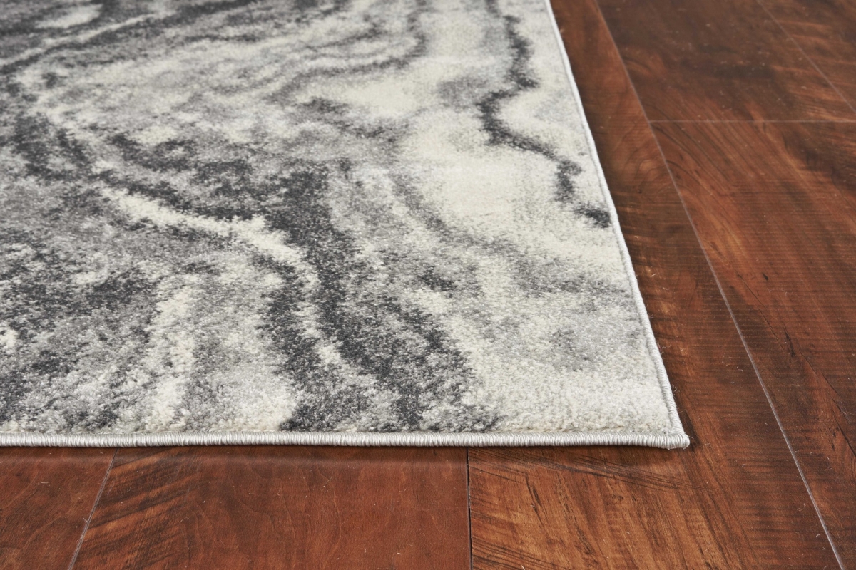 39 x 59 in. Ivory or Grey Polypropylene Rug