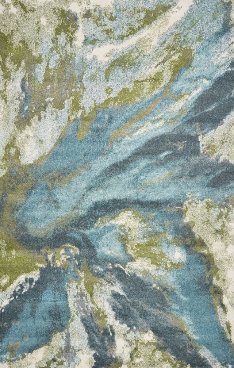 60 x 9 in. Teal Polypropylene Rug