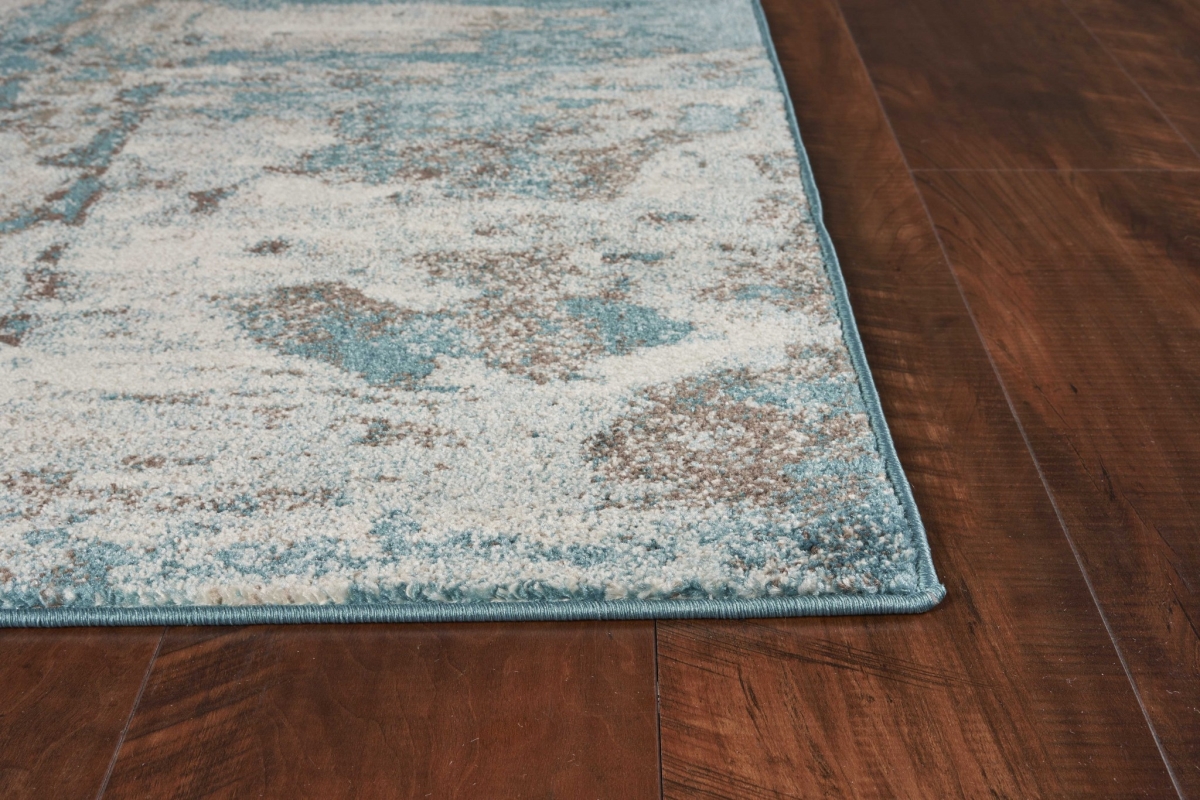 39 x 59 in. Ivory or Teal Polypropylene Rug