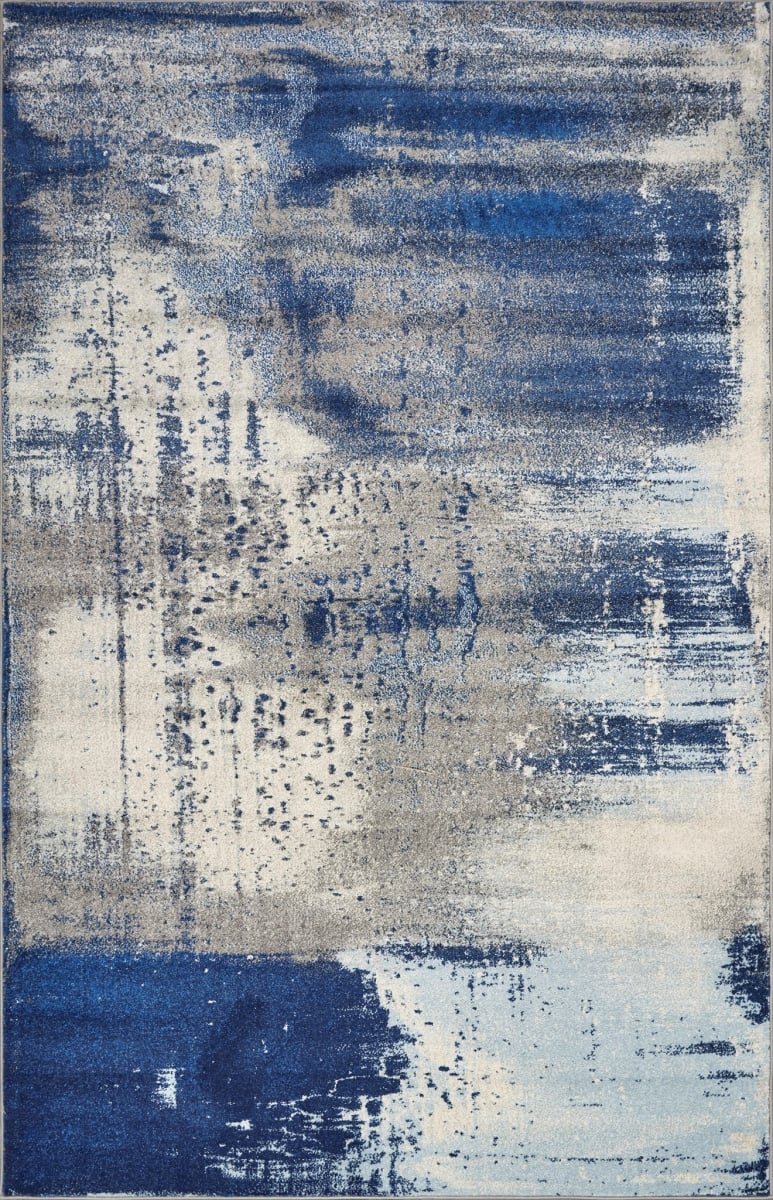 375582 39 x 59 in. Ice Blue Polypropylene Rug