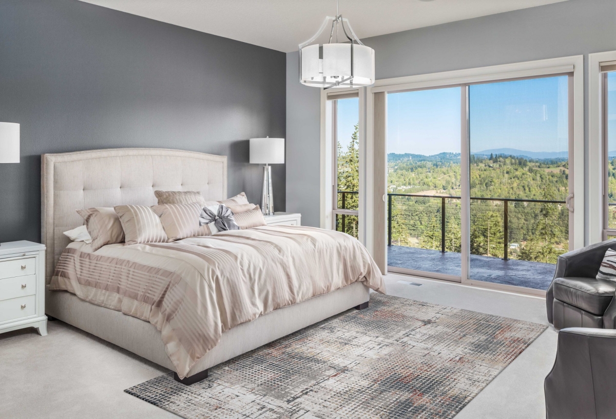 374880 118 x 158 in. Grey or Brick Polypropylene & Polyester Rug