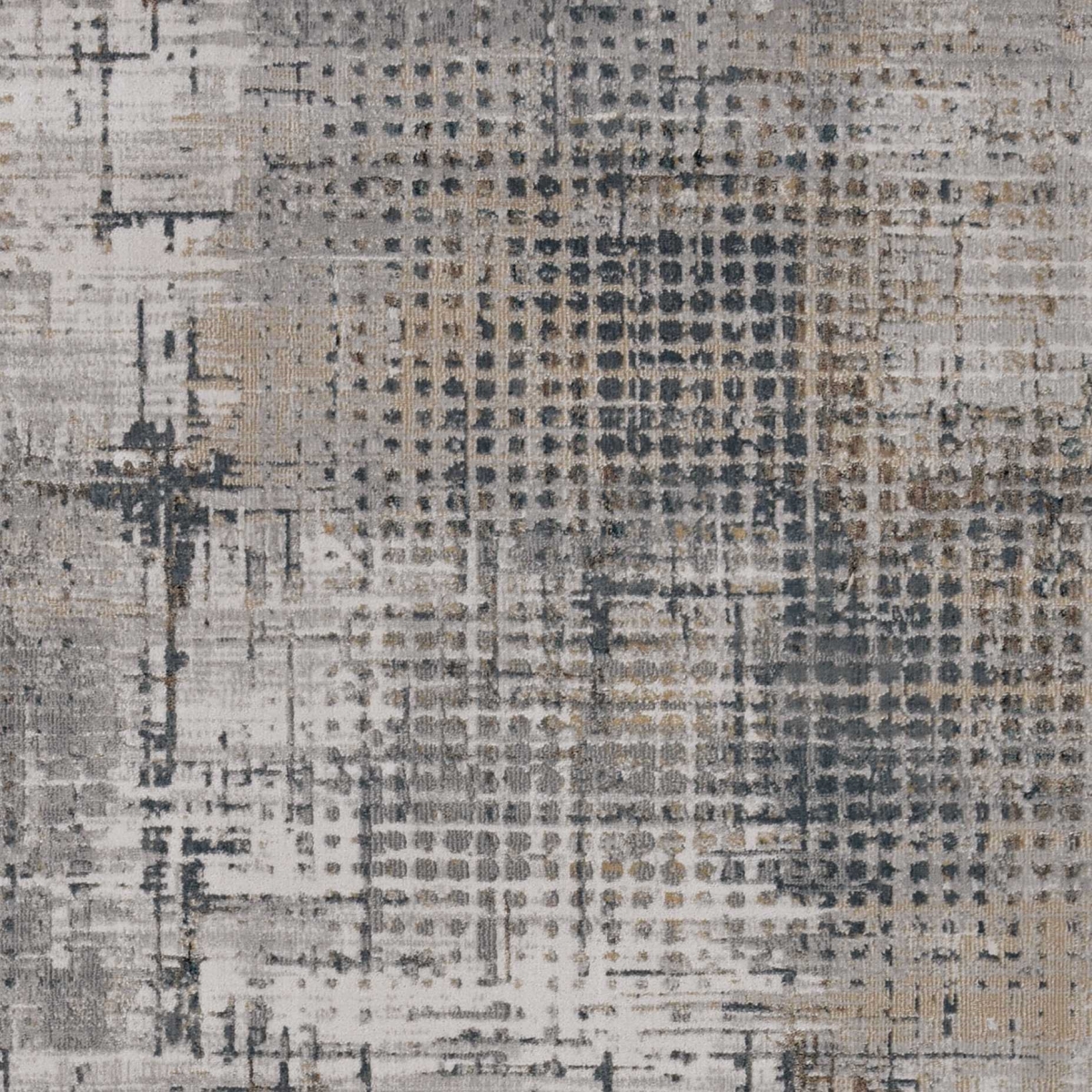 374870 39 x 55 in. Grey Polypropylene & Polyester Rug
