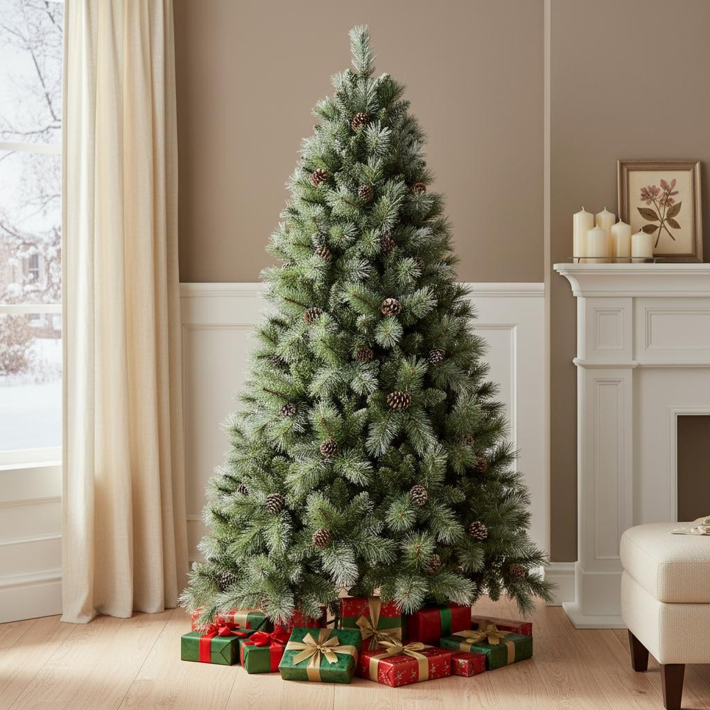 713044 Full Pine Christmas Tree, 7 ft.