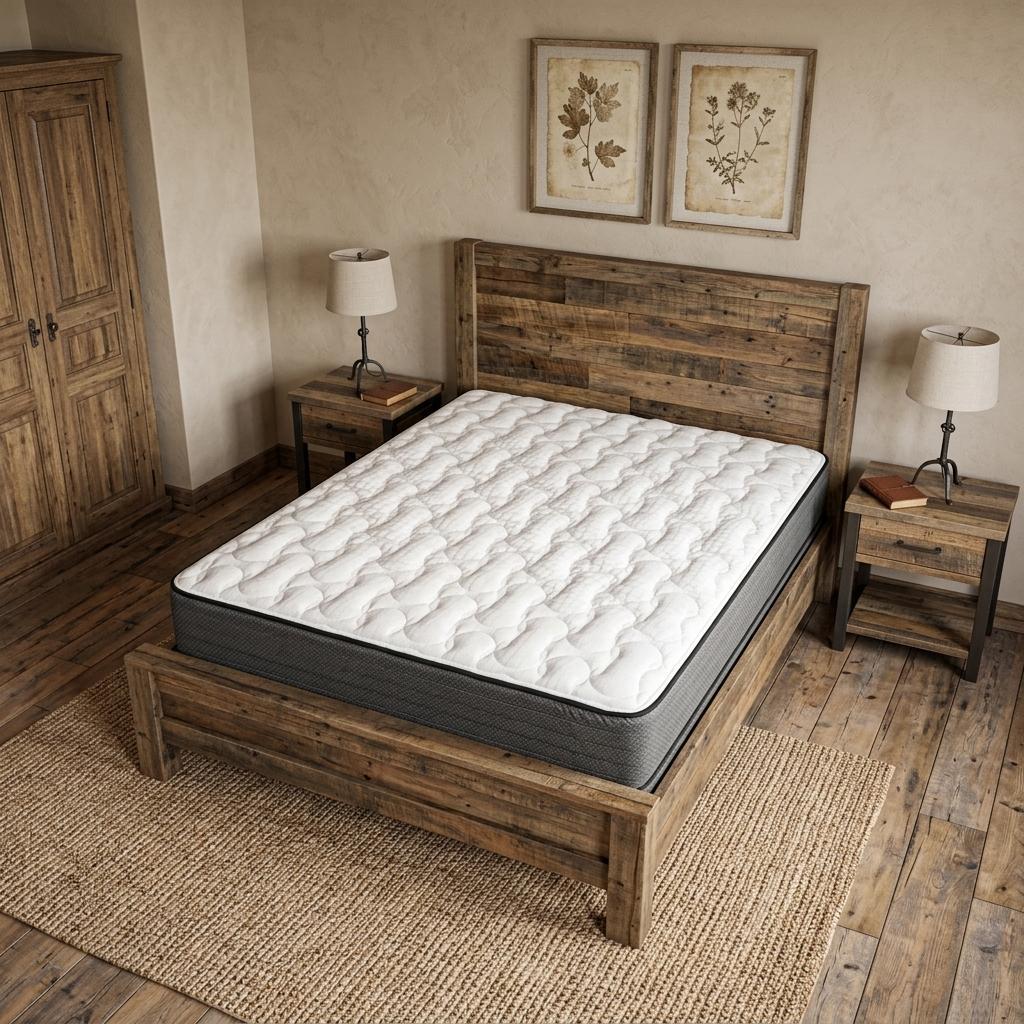 746947 10 in. Split California King Size Foam Medium Hybrid Mattress
